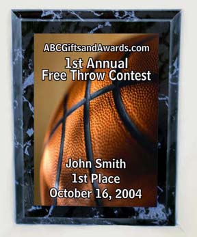 basketball coaches plaque trophies