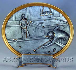 pool trophy billiards award