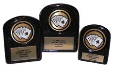 inexpensive poker trophies set