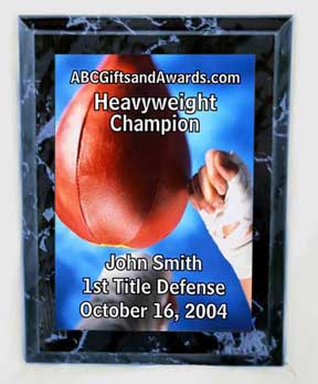 boxing trophy plaque