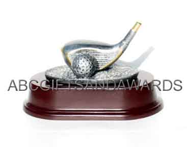 Longest drive golf trophy