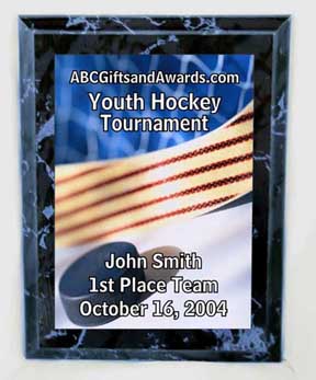 ice hockey trophy plaques coach award