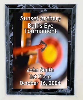 archery trophy plaques