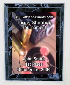 target shooting trophies plaque