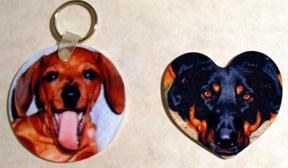 personalized refrigerator magnets, custom printed keytags