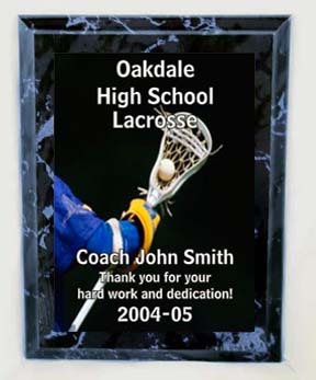 lacrosse award - plaque