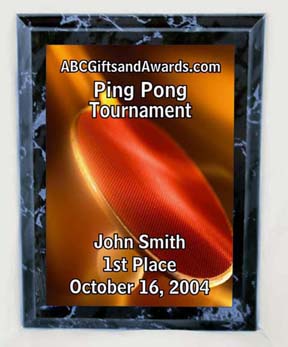 ping pong trophy table tennis plaque trophies