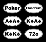 euro poker decals