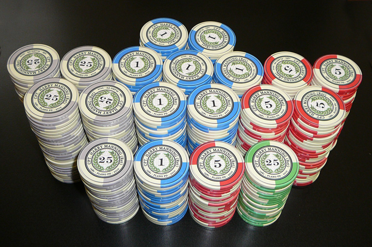manning retirement poker chips