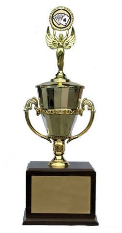 championship poker trophy - roman chalice